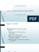 Quality Control: Statistical Process Control (SPC)