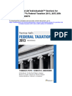 Solution Manual Individuals Section For Prentice Halls Federal Taxation 2013 26 e 26th Edition 0133040674