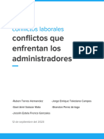 Conflictos Laborales Que Presentan Los Administradores