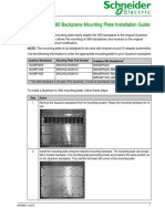 Modicon Modernisation Guide - Quantum To X80 Backplane Mounting Plate Installation, Jan'19 - MFR38561