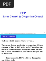 TCP - Part-2 - Error Control and Congestion Control