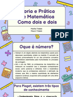 Teoria e Prática de Matemática Como Dois e Dois: Marília Toledo Mauro Toledo