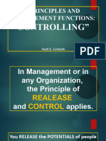Principles and Management Functions - Controlling