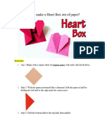 How To Make A Heart Box Out of Paper