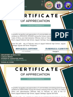 Modern Certificate of Appreciation 11.693 8.6 in