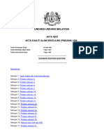 Akta Kualiti Alam Sekeliling Pindaan 1996 - ACT A953