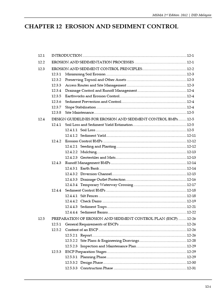 Erosion and Sediment Control Guidelines | PDF