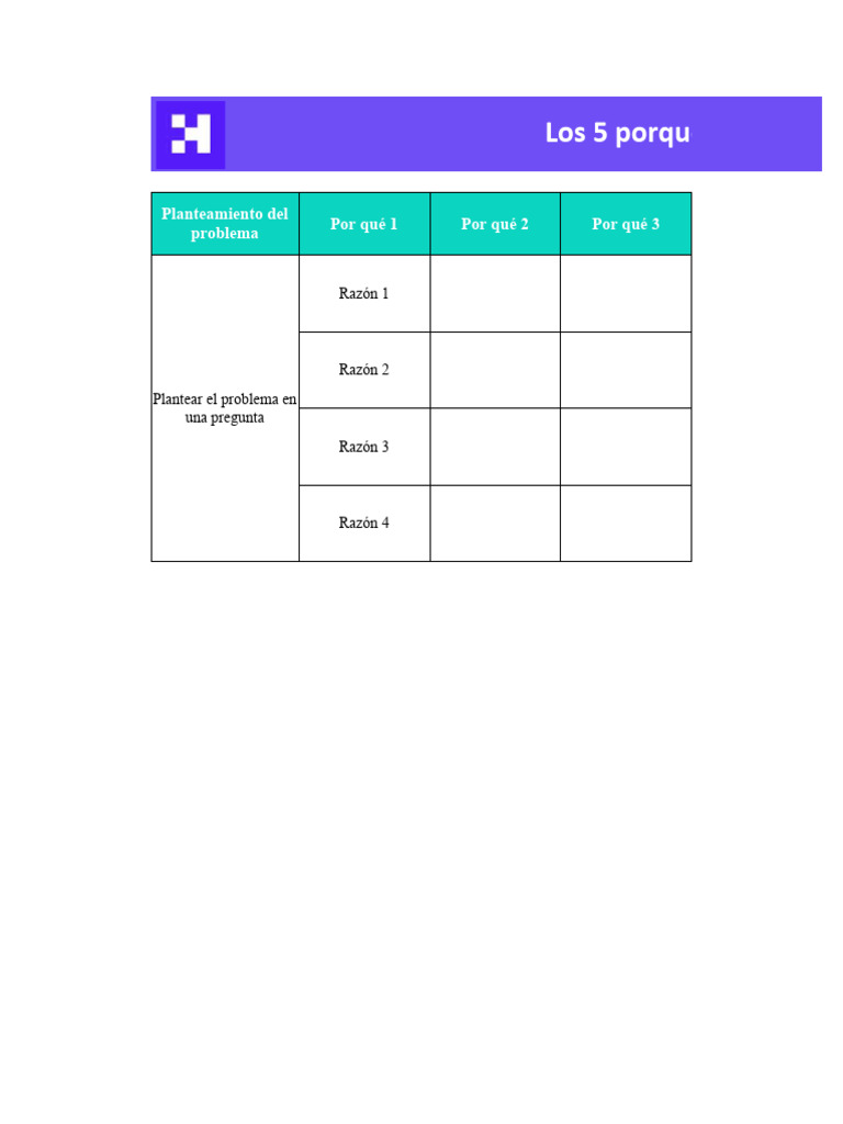 Formato 5 Porques Pdf
