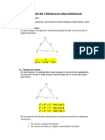 Resolución de Triángulos Oblicuángulos