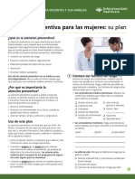 Preventive Care For Women Your Plan Fact Sheet Spanish