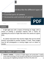WEEK 5 TOPIC (Camera and Its Classification)