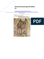 Test Bank For Abnormal Psychology 5th Edition Gerald C Davison