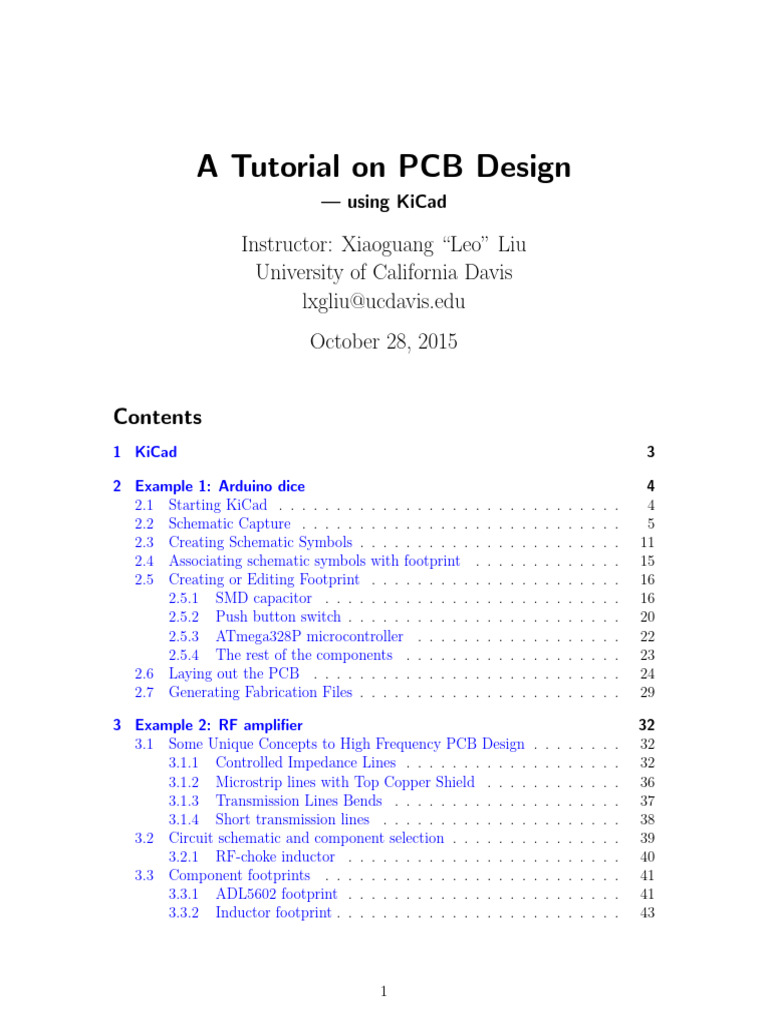 A Tutorial on PCB Design | PDF