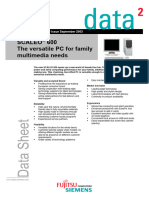 Fujitsu Scaleo 600 Cel 2 4g 80gb FSP 830020378 c15 Data Sheet