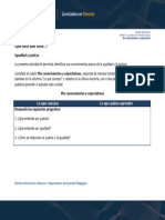 ¿Qué Tanto Sabe Sobre ? Igualdad y Justicia: Lo Que Conozco Lo Que Quiero Aprender