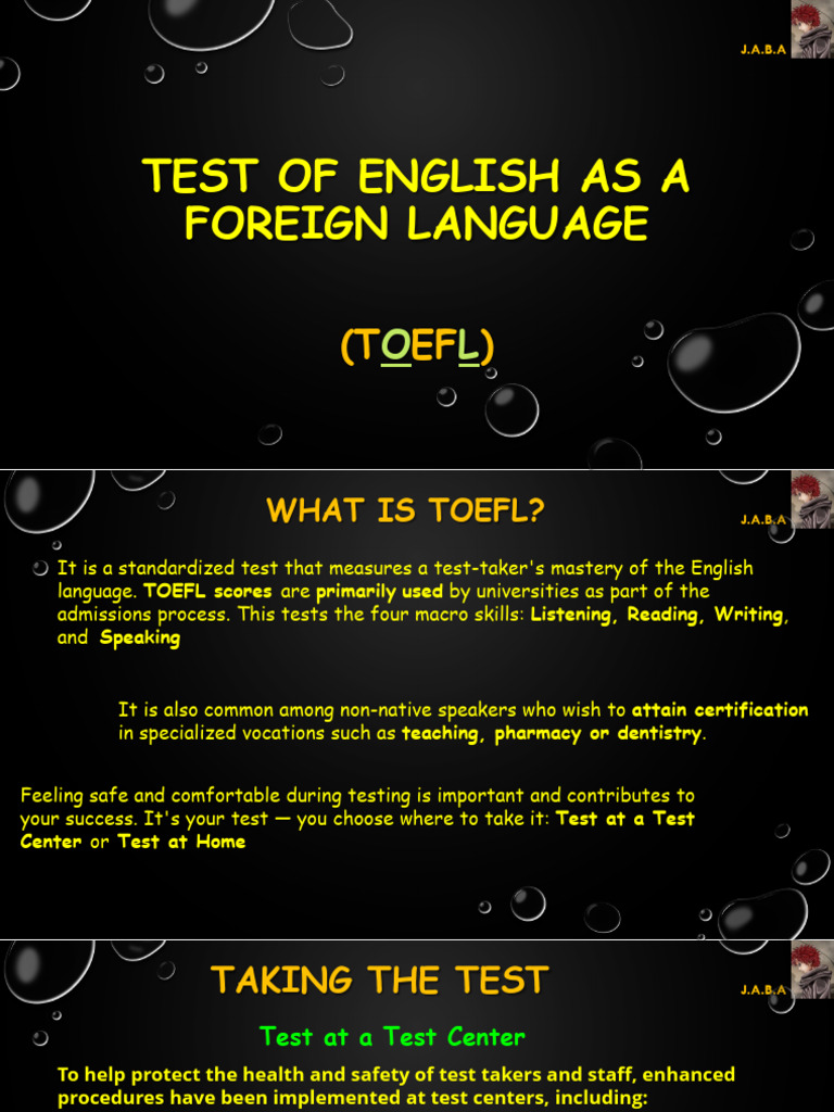 TOEFL ENGLISH LANGUAGE TEST visual data 2