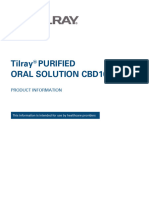 Tilray Purified Oral Solution CBD100: Product Information