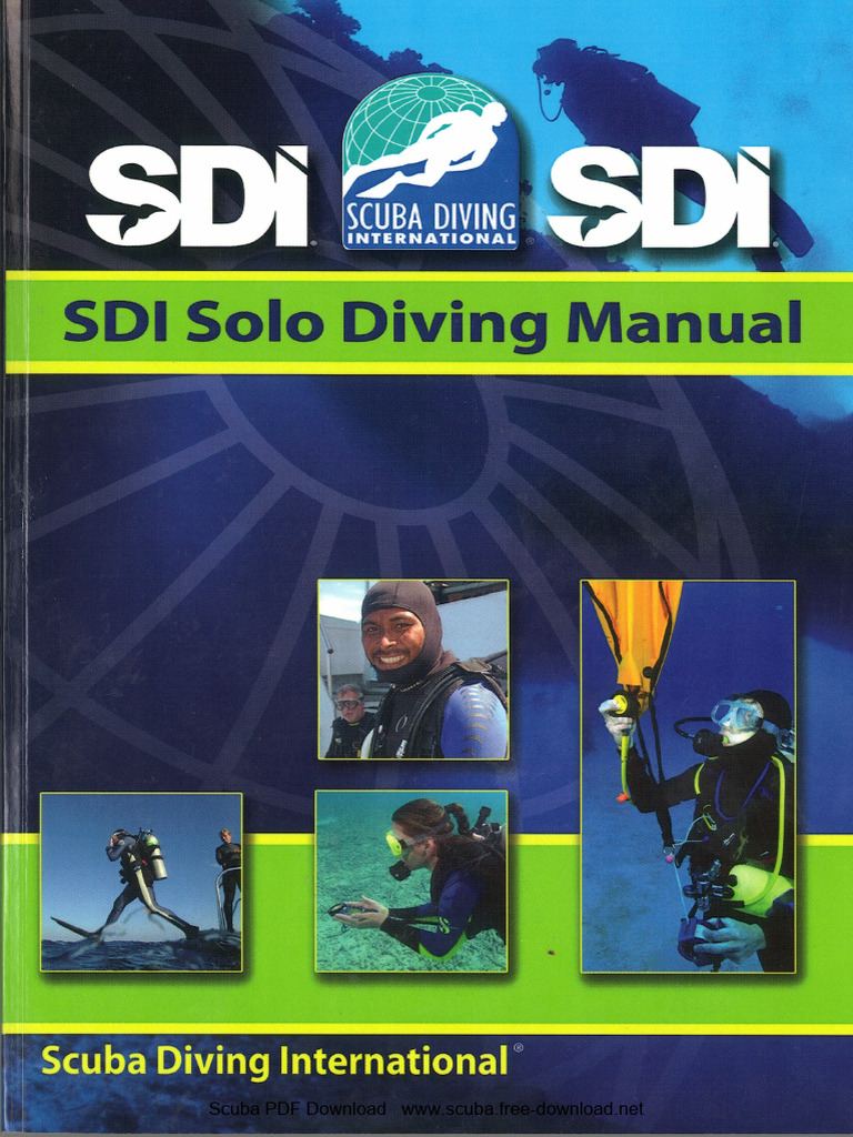 SDI Solo Diving Manual PDF Scuba Diving Manufactured Goods