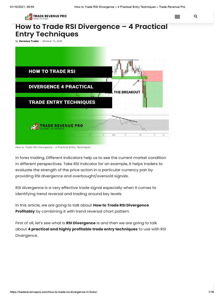 RSI Divergence | PDF | Private Sector | Business