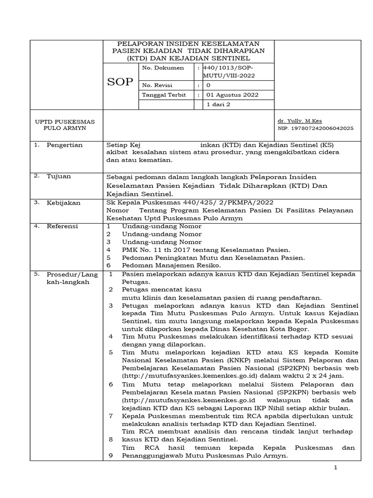 5 4 1 1 sop pelaporan ktd dan ks revisi 1 pdf