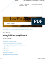 Moog® Minimoog Manual - Universal Audio Support Home