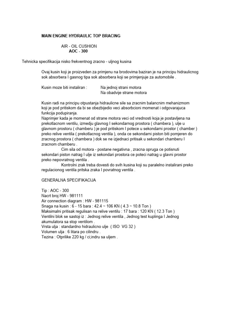 Hydraulic Top Bracing PDF