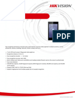 DS K1T673TDWX Face Recognition Terminal - Datasheet - V1.0 - 20220826