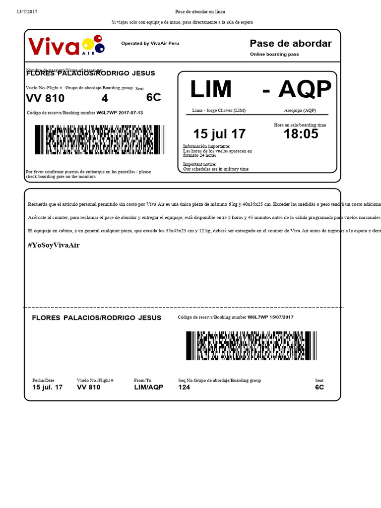 Boletos de Avion PDF PDF Aviación Transporte