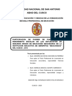 Universidad Nacional de San Antonio Abad Del Cusco: Tesis Presentada Por Las