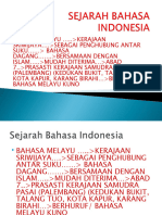 1 SEJARAH Dan Tujuan BAHASA INDONESIA