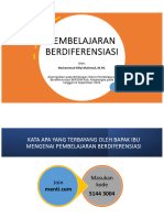 Konsep Pembelajaran Berdiferensiasi