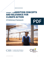 Just Transition Concepts and Relevance For Climate Action: A Preliminary Framework