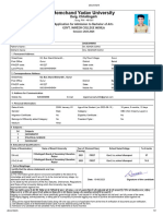 Hemchand Yadav University: Application For Admission To Bachelor of Arts Govt. Naveen College Mohla