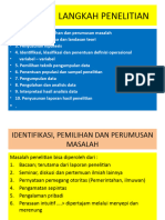 Langkah-Langkah Penelitian