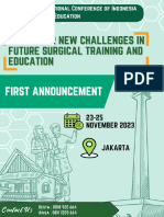 Draft First Announcement The 1st National Conference of Indonesia Surgical Education
