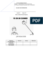 Examen 2do Trimestre 6°