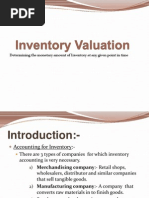 Determining The Monetary Amount of Inventory at Any Given Point in Time