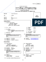 Rizvi College of Engineering: Application For Admission To Third Year