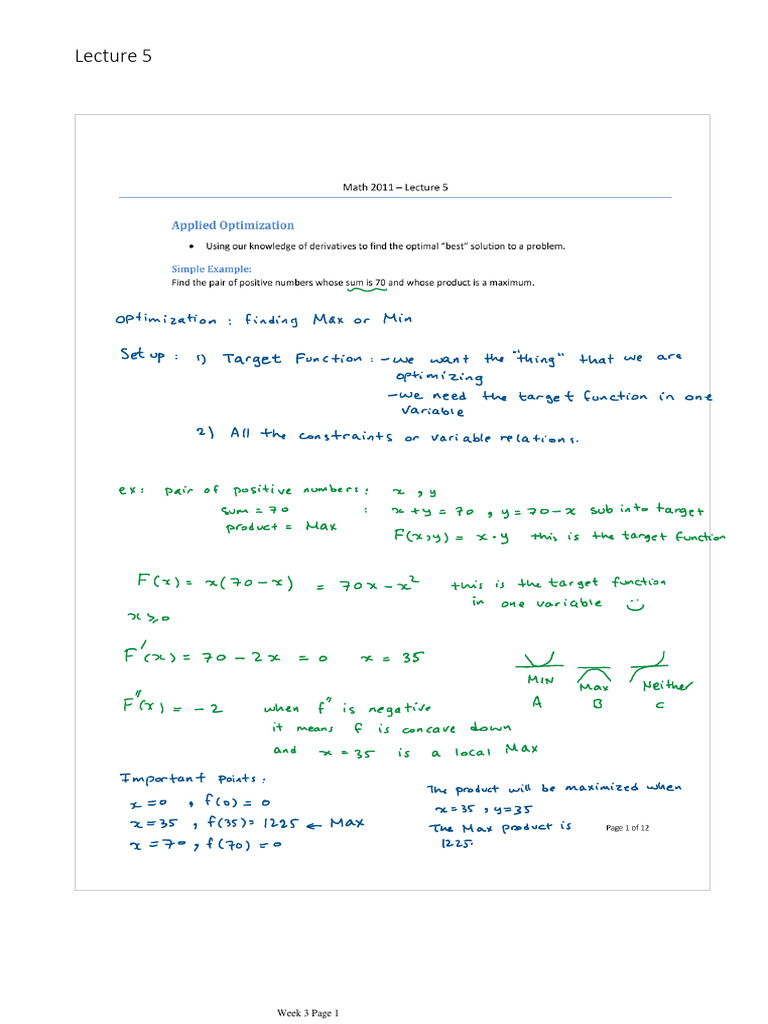 Week 3 Lecture Overview | PDF