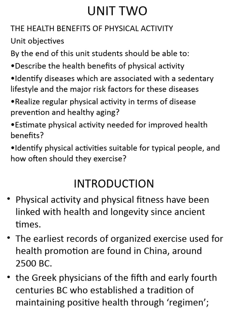 Health Benefits of Physical Activity | PDF | Obesity | Lipoprotein