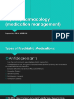 Psychopharmacology Medication Management