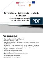 Pojęcie Psychologii, Jej Funkcji I Metod