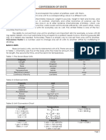 Conversion of Units