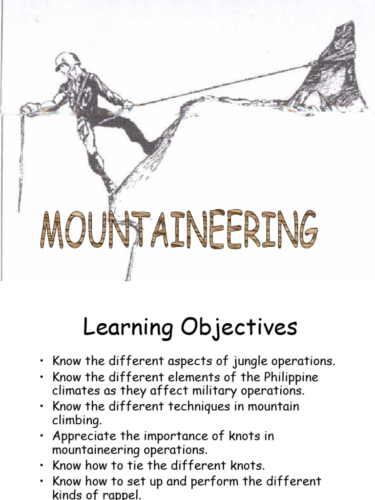 MOUNTAINEERING PDF Knot Rope