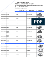 TOBA Truck Oil Pump Catalogue