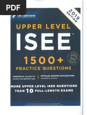ISEE Upper Level - MATH | PDF