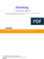 Content Marketing: Benchmark Summary Report