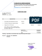 Invoice Pelunasan Kaos HUT PGN SAKA 