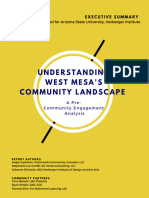 Executive Summary - Understanding West Mesa's Community Landscape - A Pre Community Development Analysis