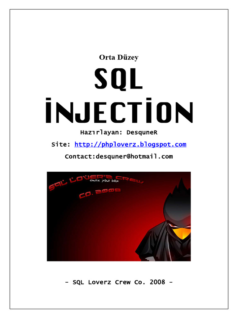 Sqlinjection | PDF